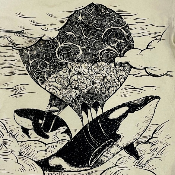 Flying Whales original printed tee - Picture 2 of 3